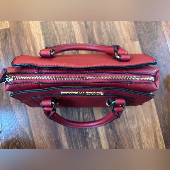 Christian Siriano Burgundy Leather Clutch - Picture 3 of 8